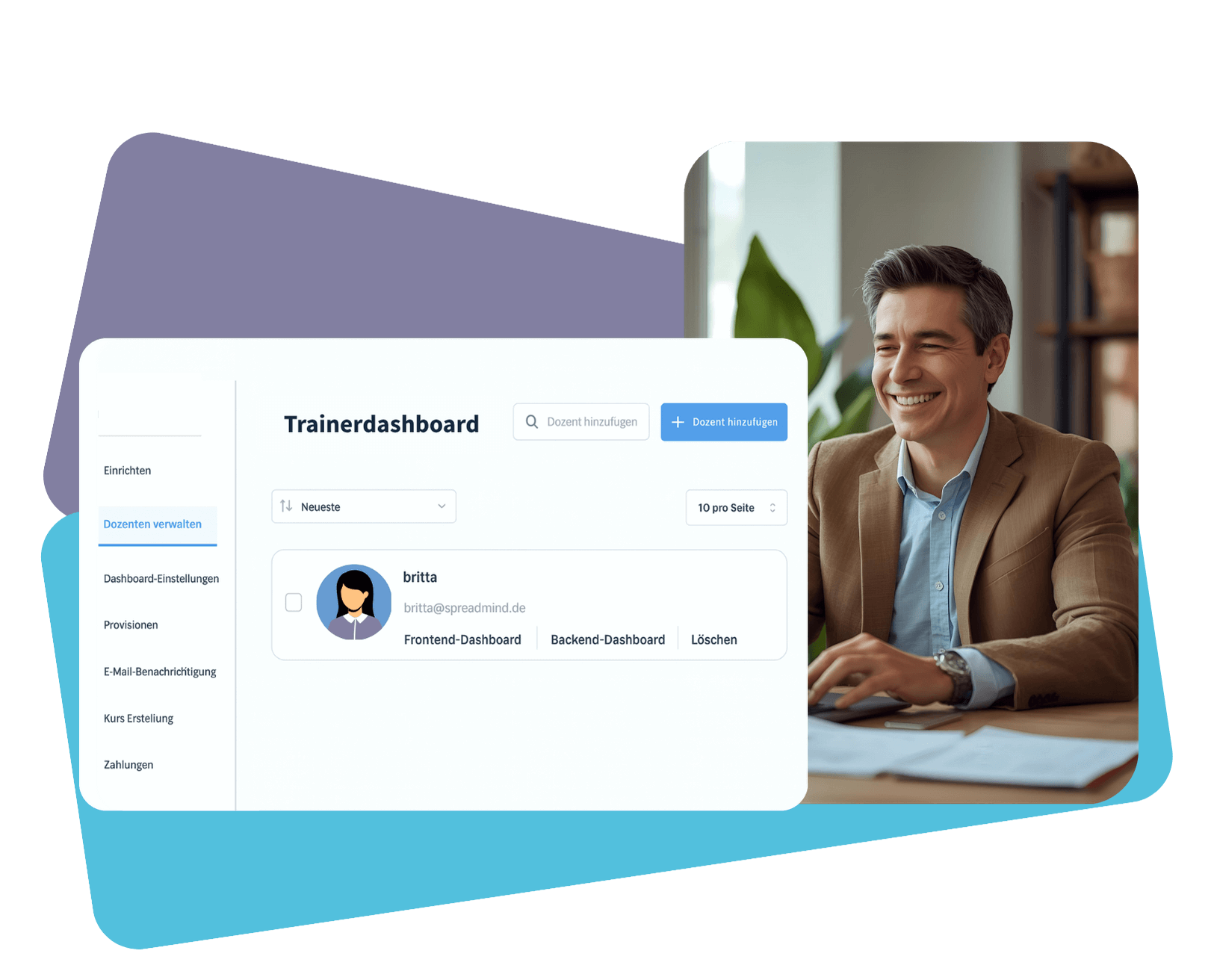 Spreadmind Funktion - Trainerdashboard