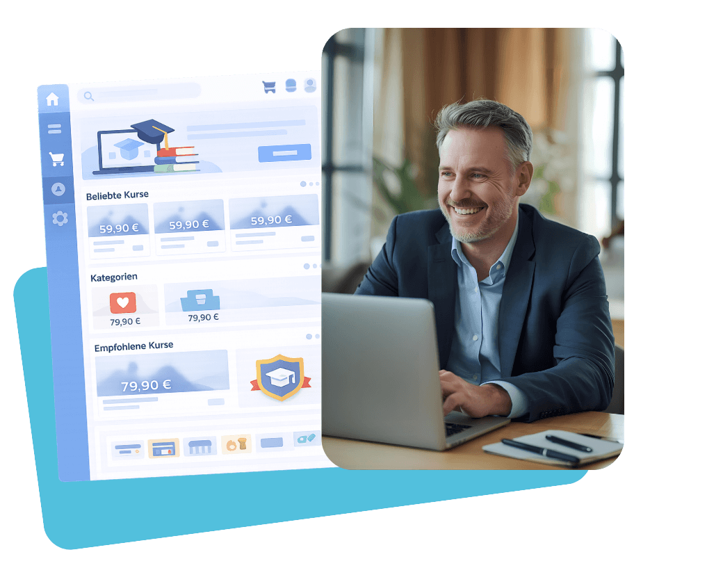 Spreadmind Funktion - E-Learning Shopsystem