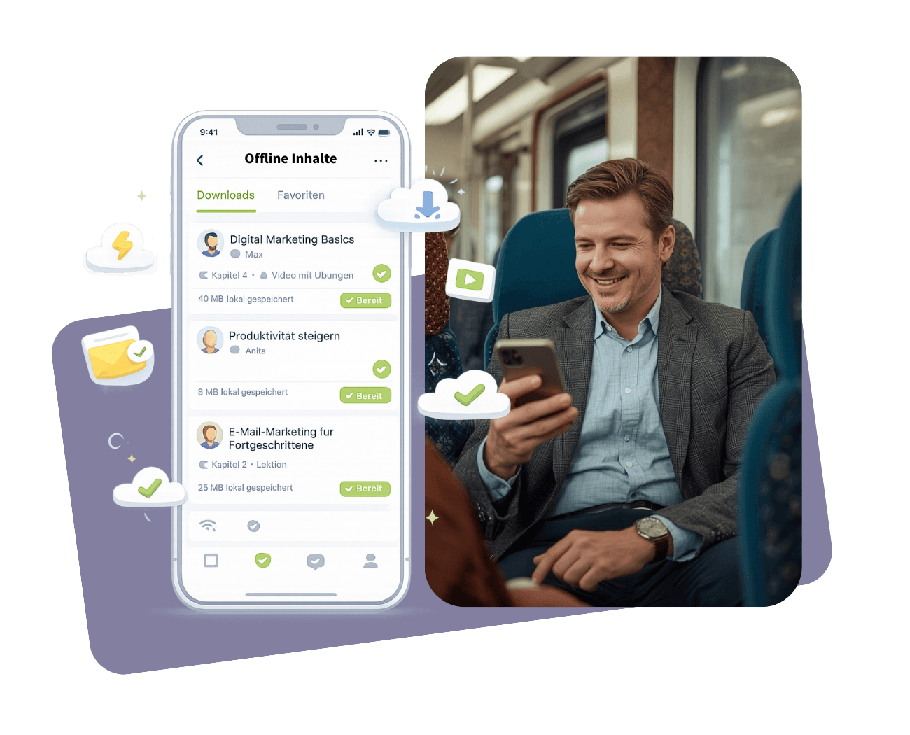Spreadmind Funktion - Offline Inhalte