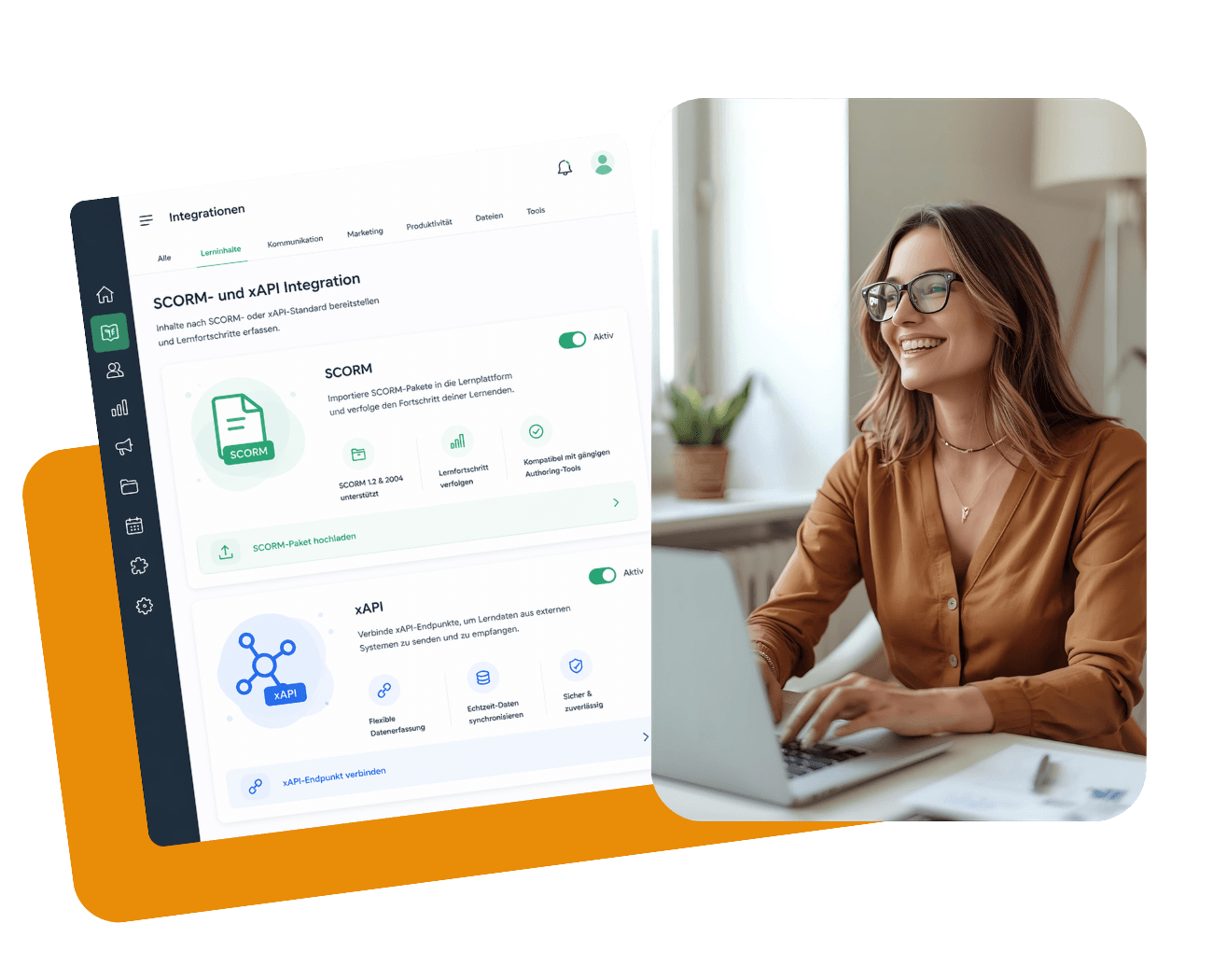 Spreadmind Funktion - SCORM- und xAPI Integration